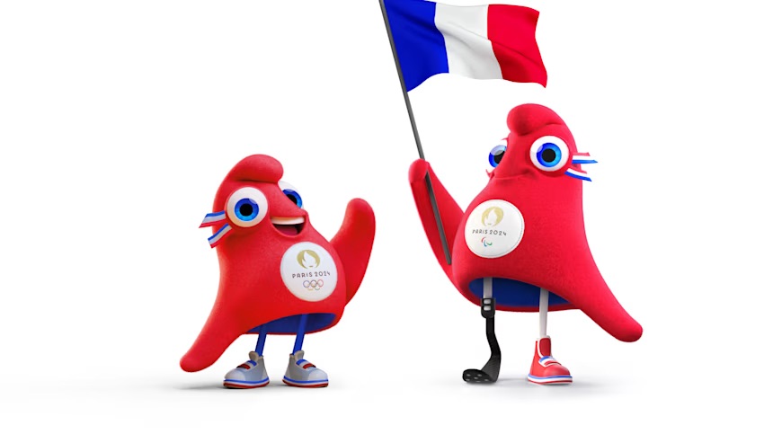 The Olympic (and the Paralympic) Phryge, official mascots for the 2024 Paris Olympic and Paralympic games.